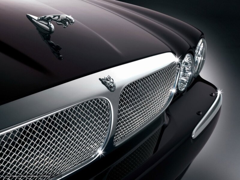 Jaguar car front grille