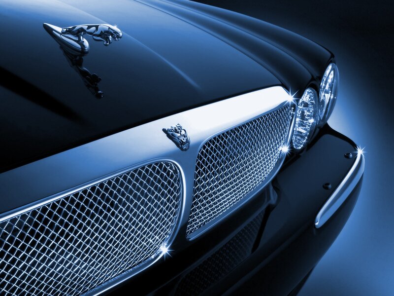 Jaguar car front view