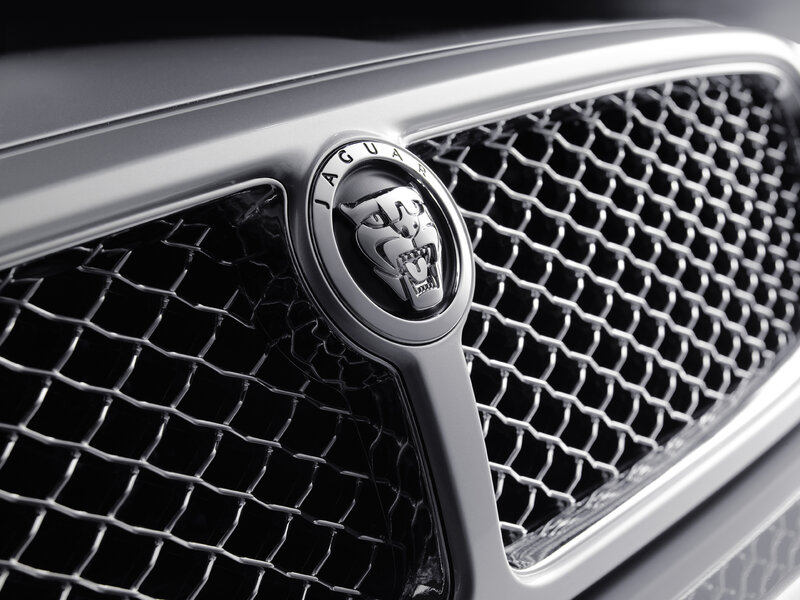 Jaguar car grille emblem