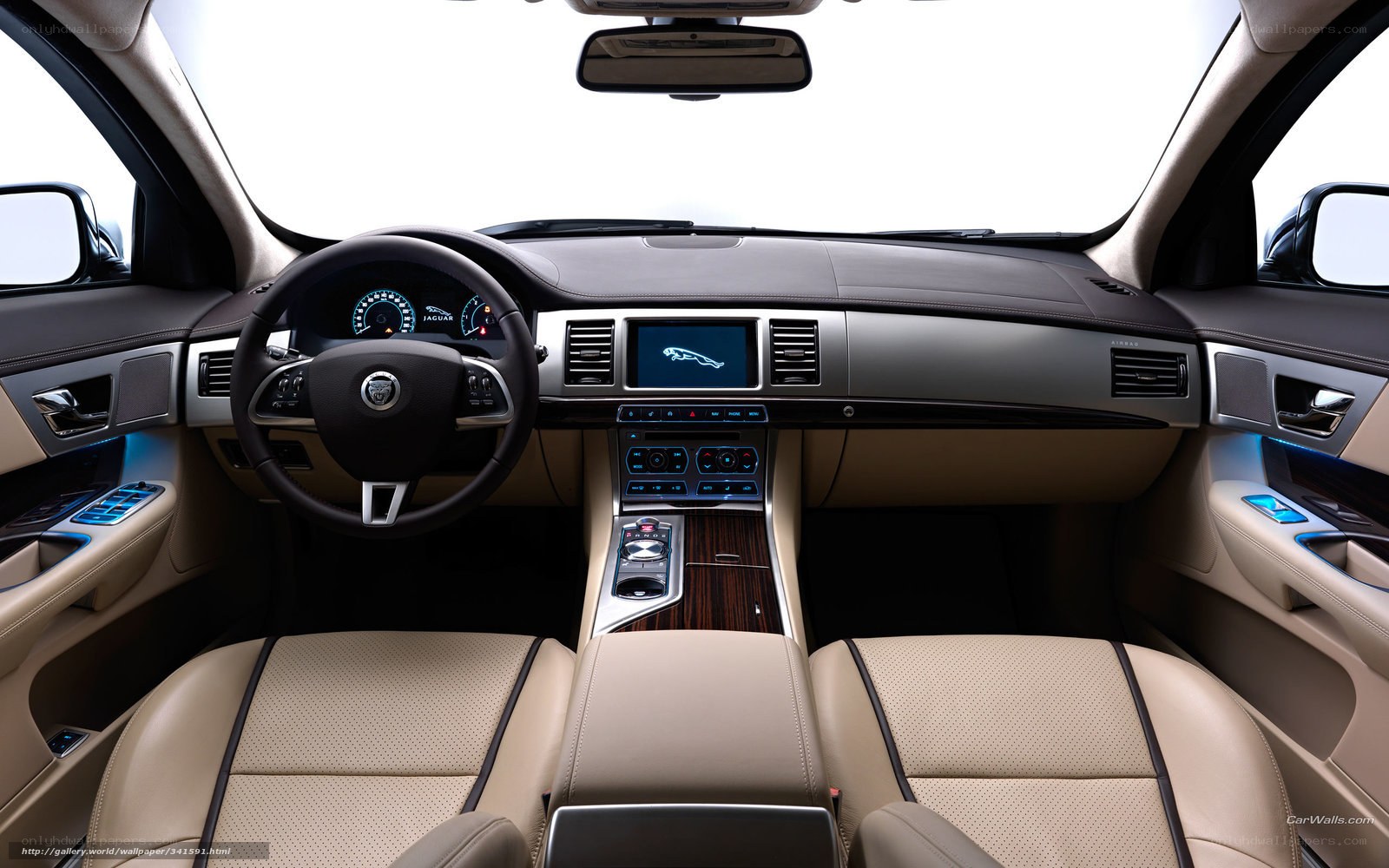Jaguar car interior