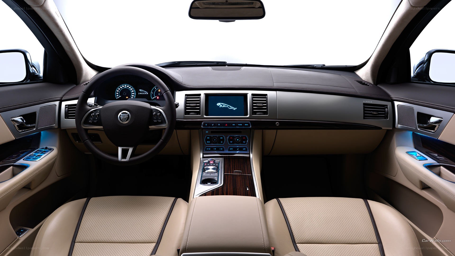 Jaguar car interior