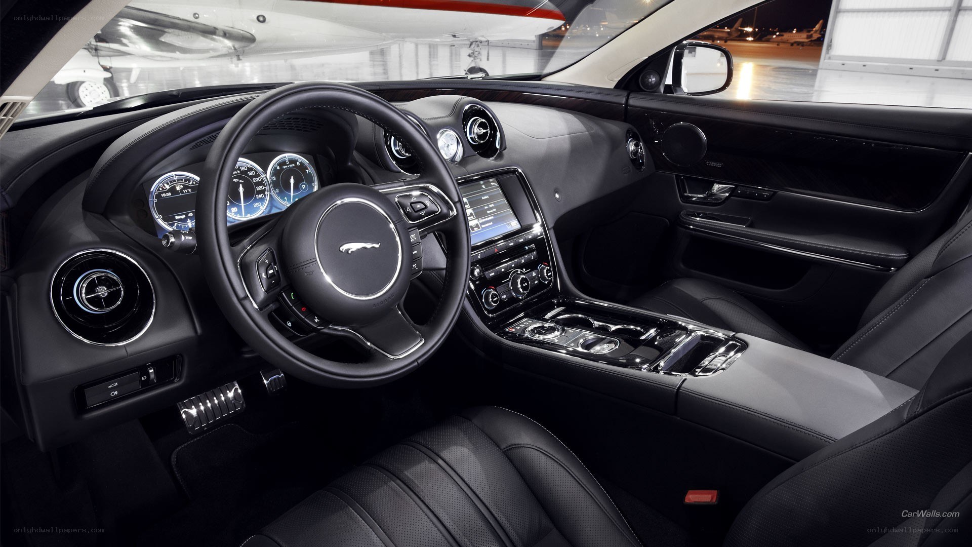 Jaguar car interior