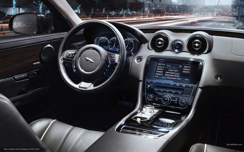 Jaguar Car Interior — Black, Luxurious