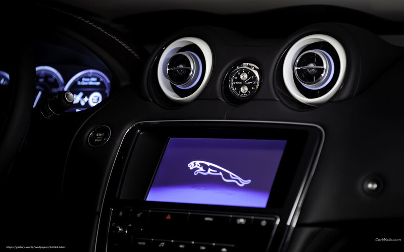 Jaguar Car Interior — Black