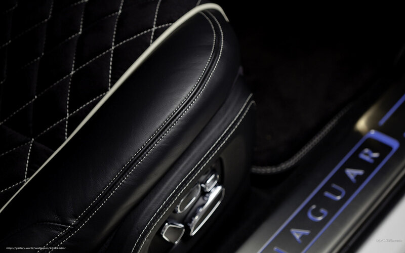 Jaguar car interior details