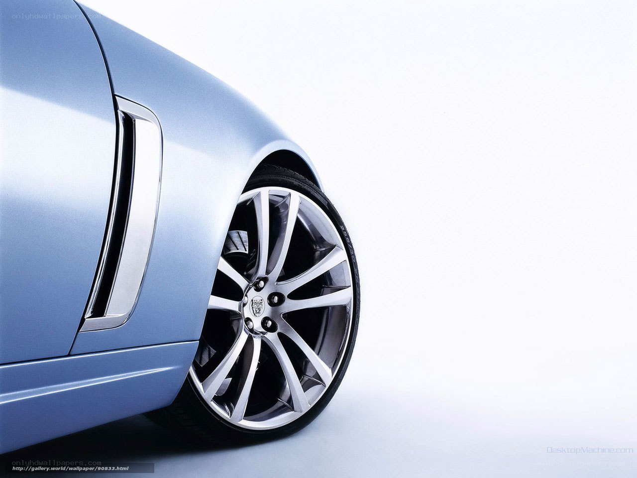 Jaguar car wheel close-up