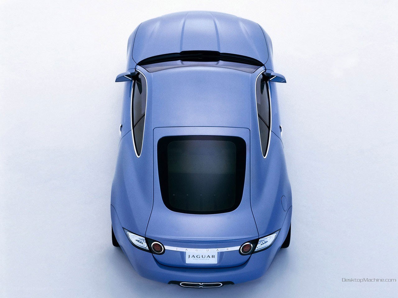 Jaguar concept car from above