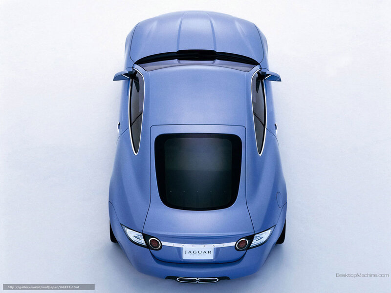 Jaguar concept car from above