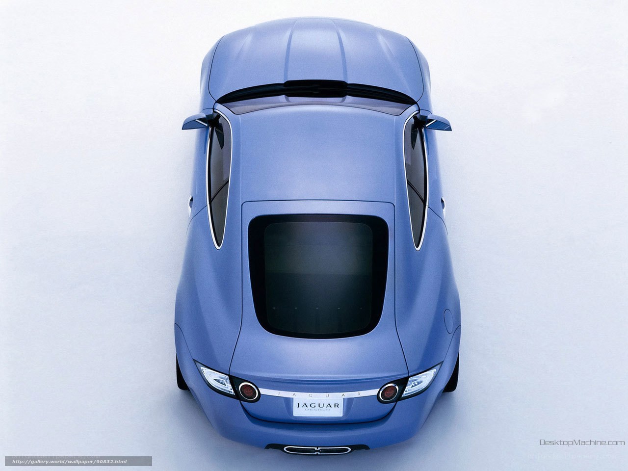Jaguar concept car from above