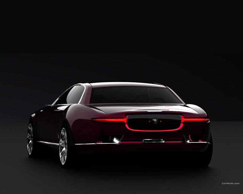 Jaguar concept car rear view