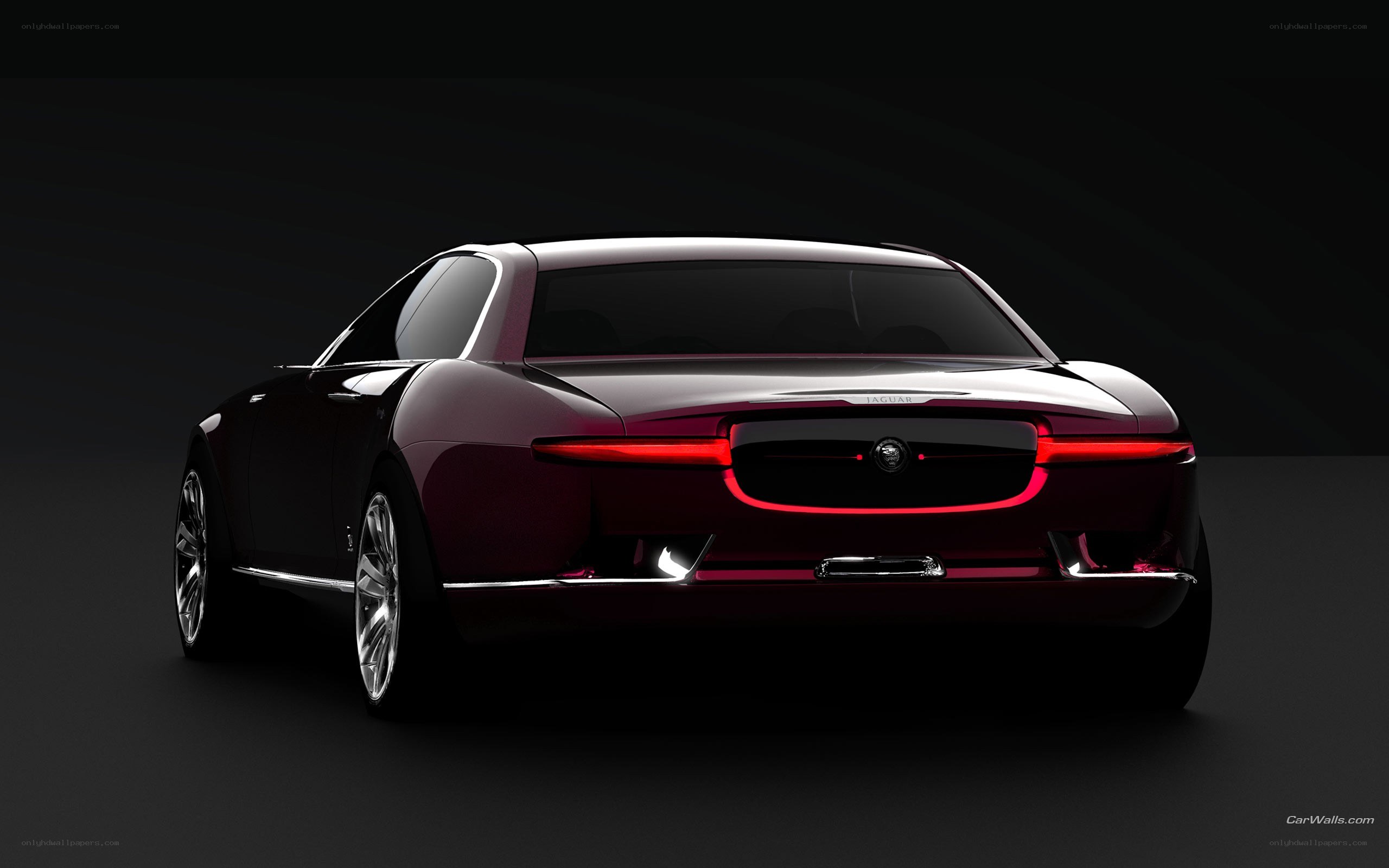 Jaguar concept car rear view