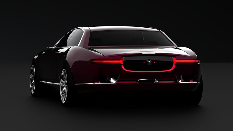 Jaguar concept car rear view