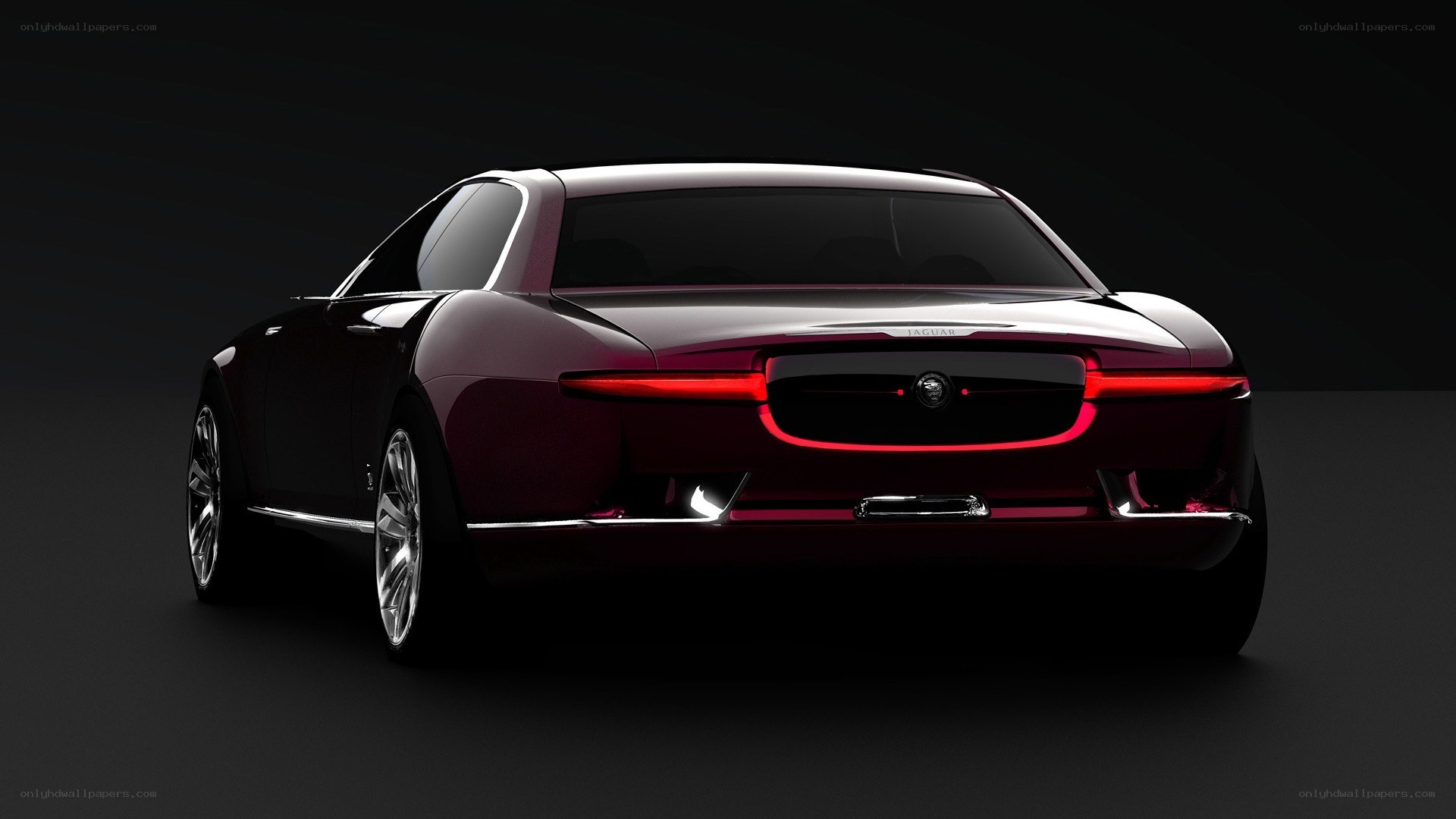 Jaguar concept car rear view
