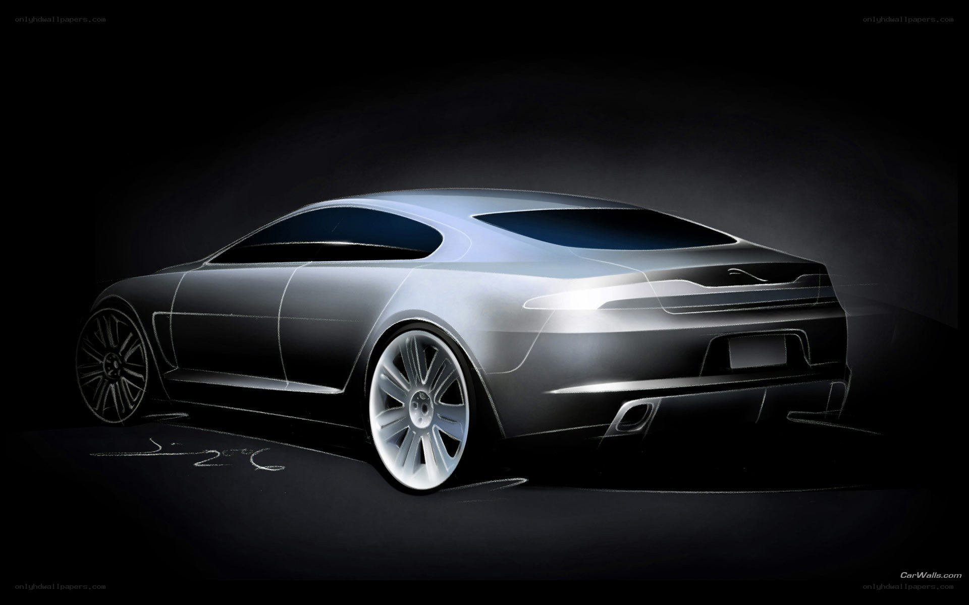 Jaguar concept car sketch