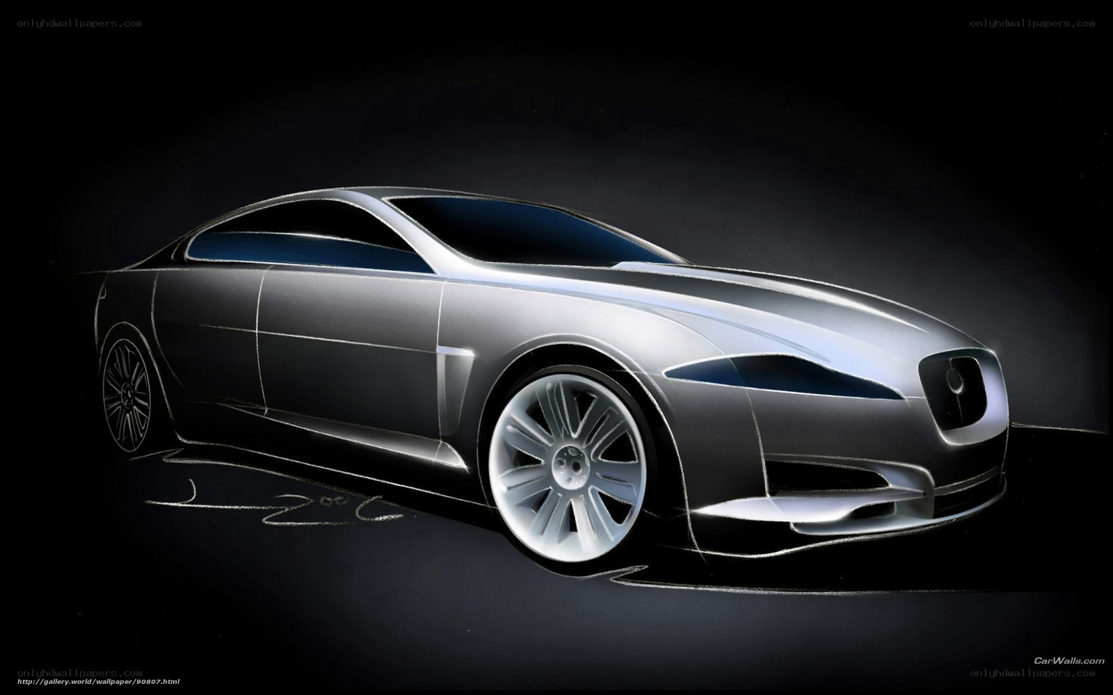 Jaguar concept car sketch