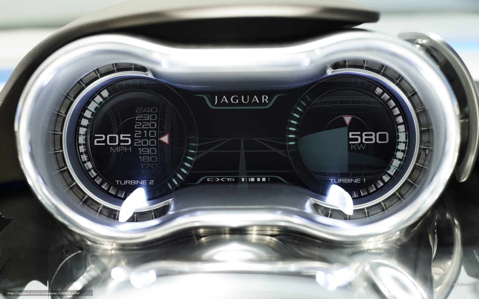 Jaguar CX-75 dashboard