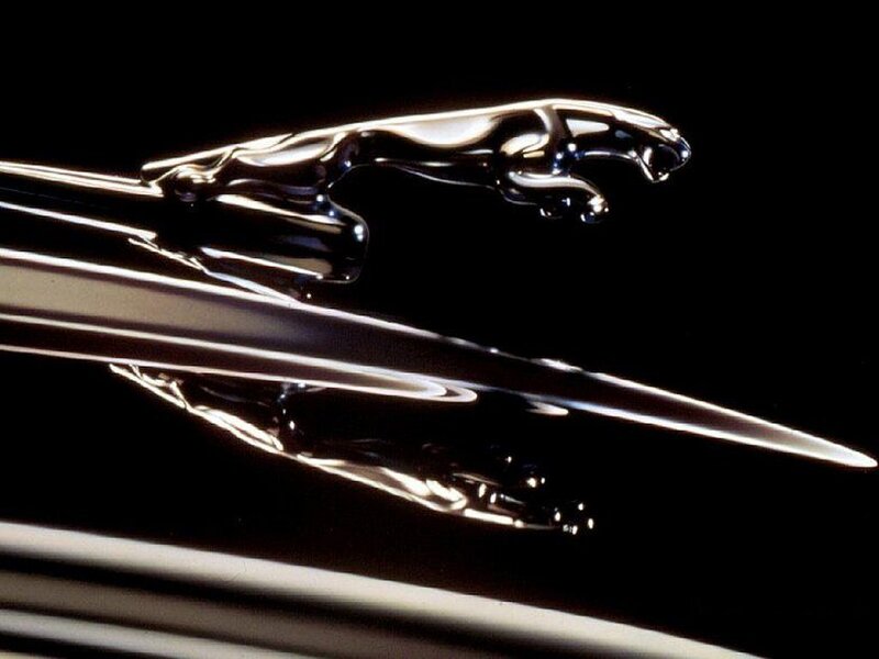 Jaguar Hood Ornament — Black
