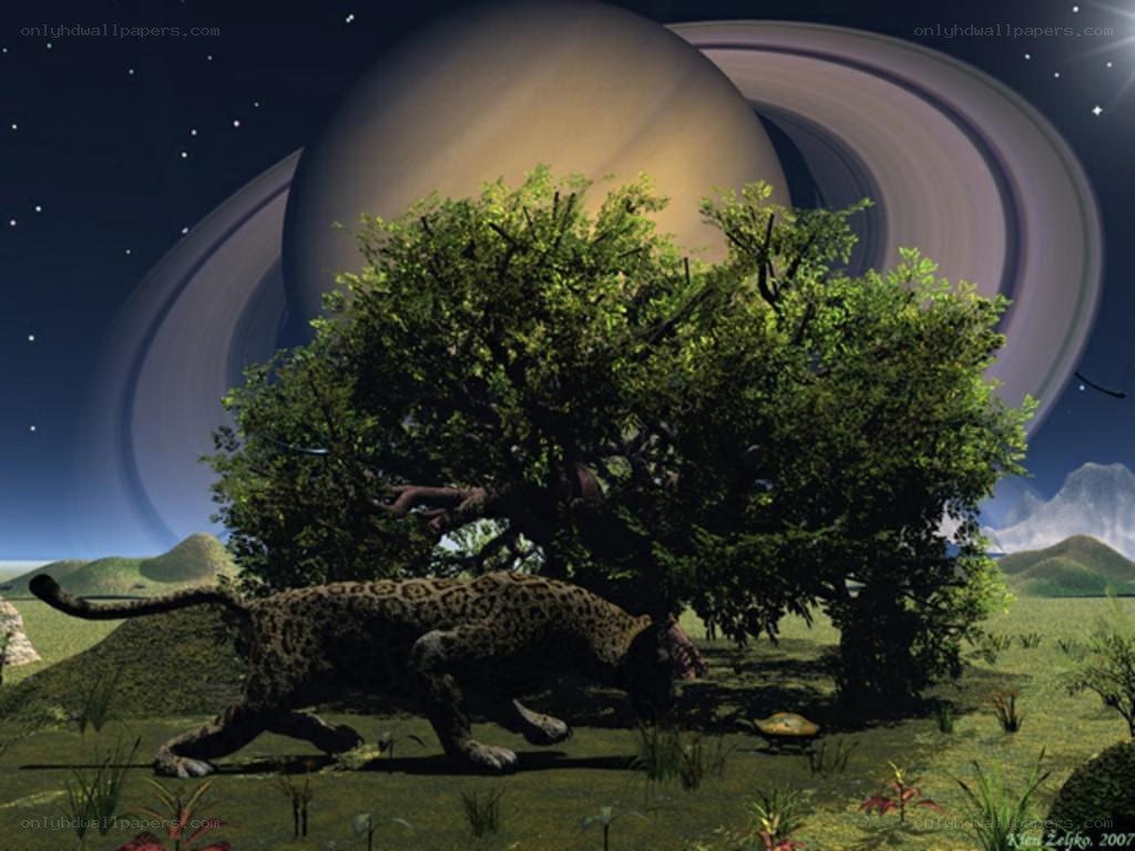 Jaguar on alien planet