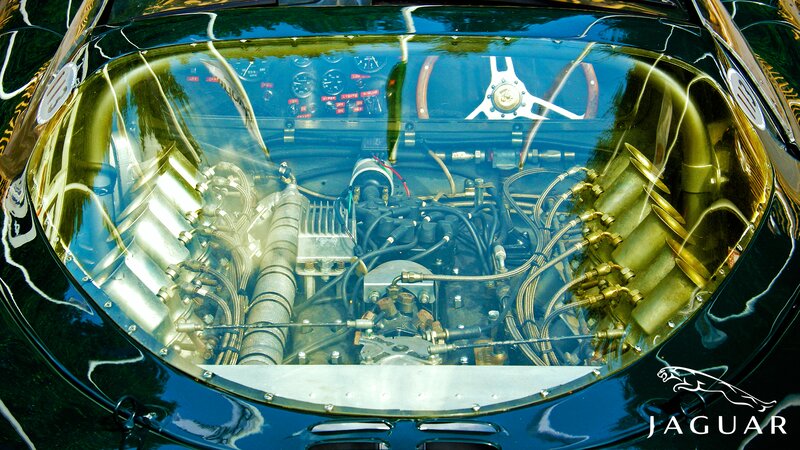 Jaguar Race Car Engine