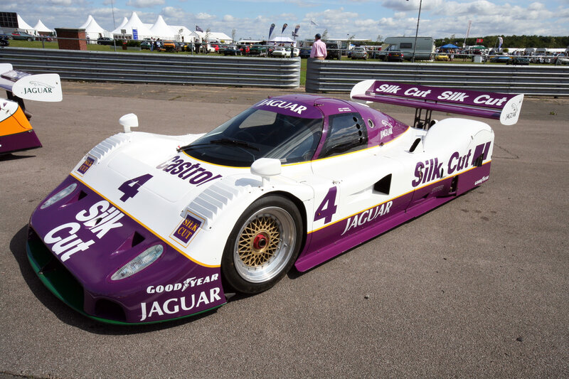Jaguar Race Car — White, Calm