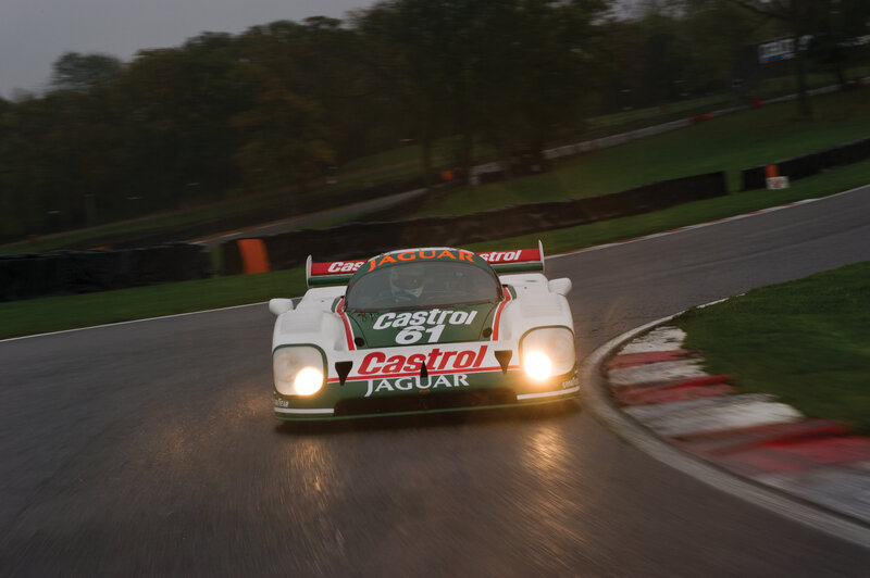 Jaguar Race Car — White, Dynamic