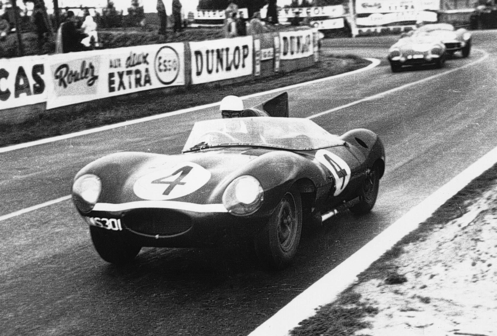 Jaguar racing at Le Mans