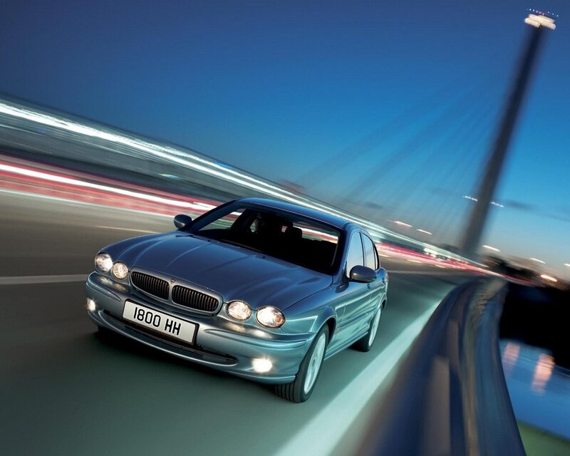 Jaguar S-Type in motion