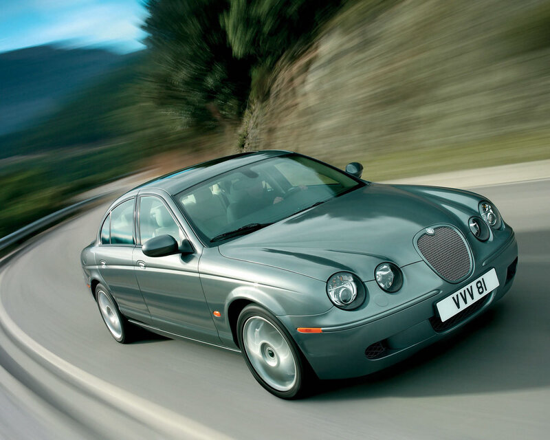 Jaguar S-Type in motion