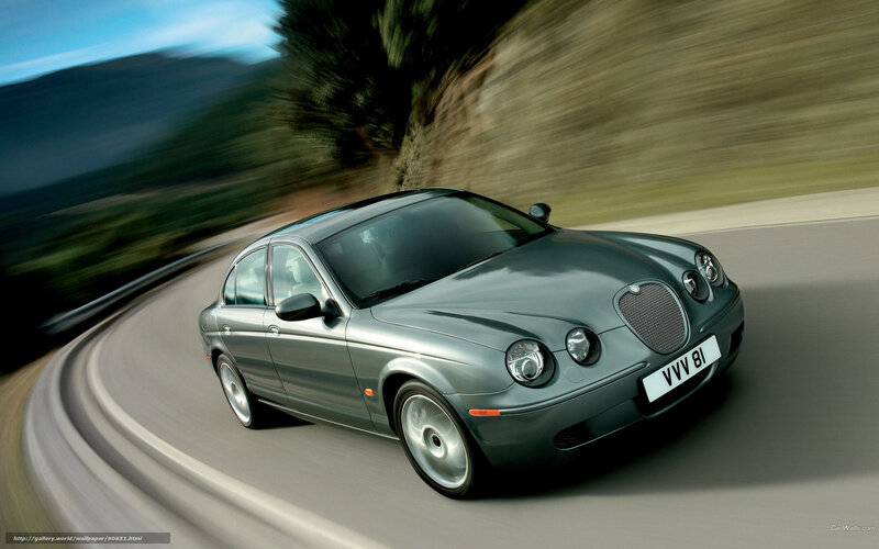 Jaguar S-Type in motion
