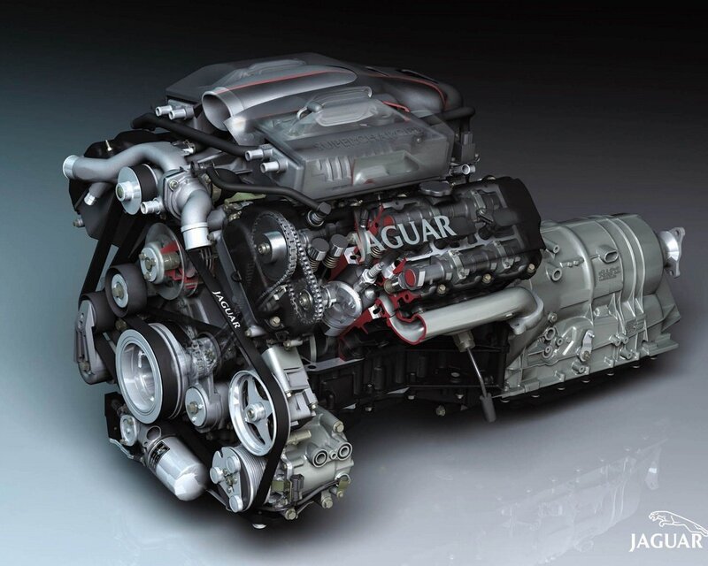 Jaguar supercharged engine