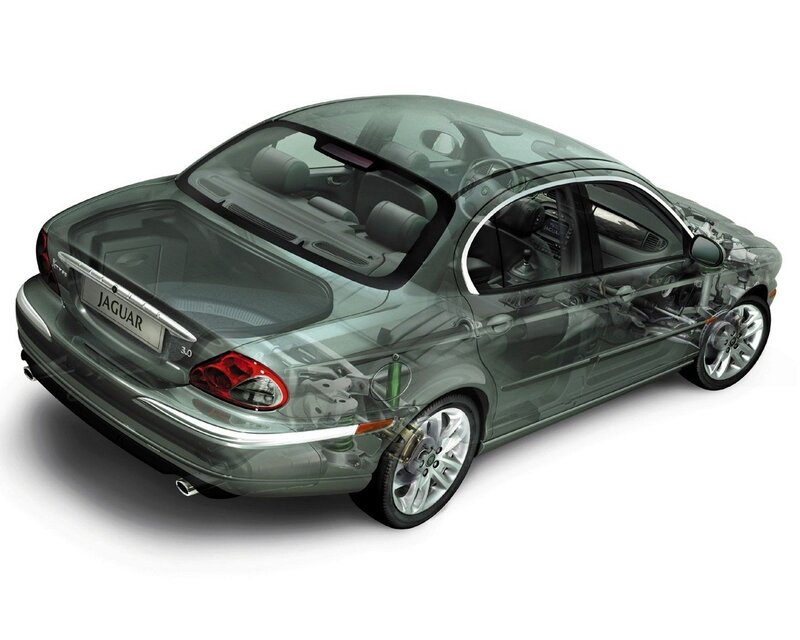Jaguar X-Type cutaway view