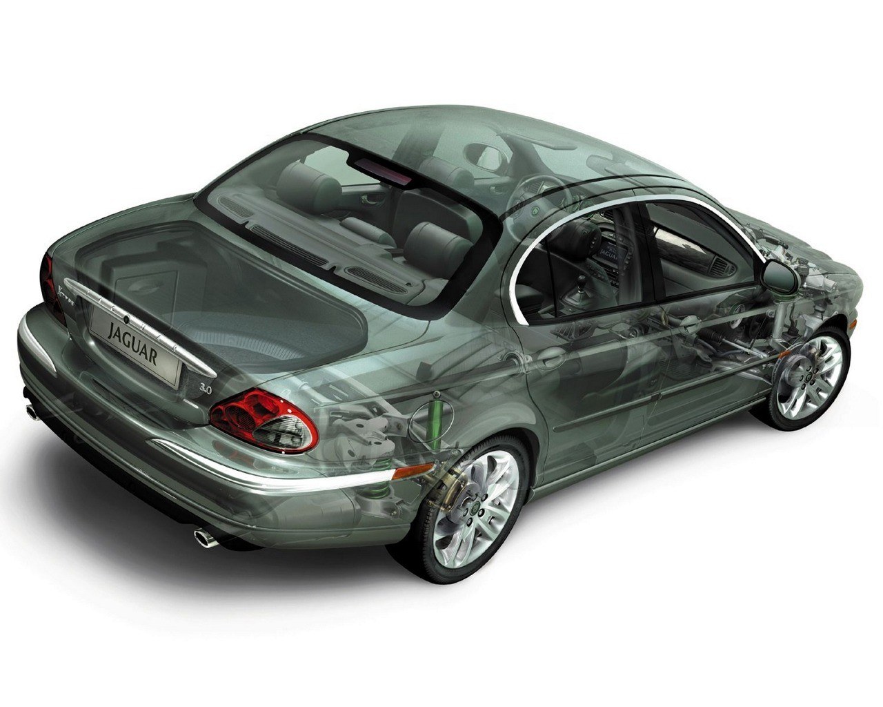 Jaguar X-Type cutaway view