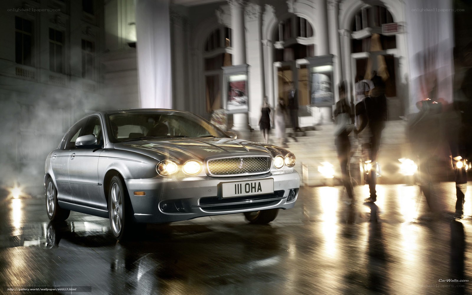 Jaguar X-Type in city scene
