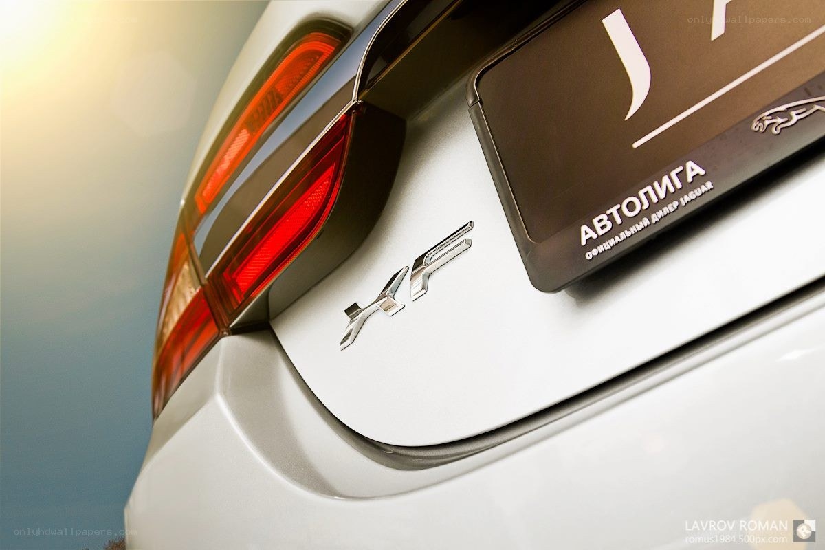 Jaguar XF rear badge