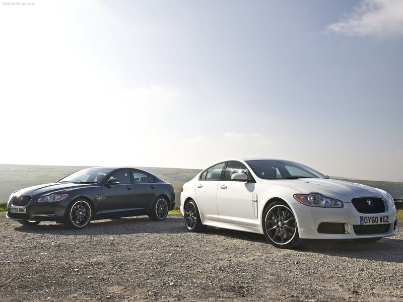 Jaguar XFR and XF cars