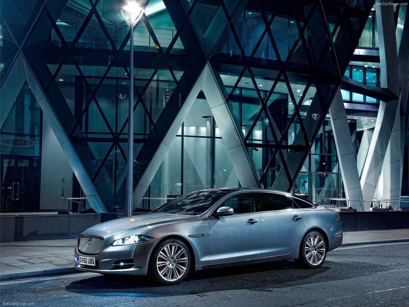 Jaguar XJ in urban setting