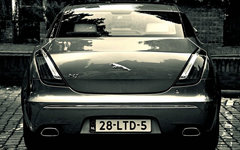 Jaguar XJ rear view