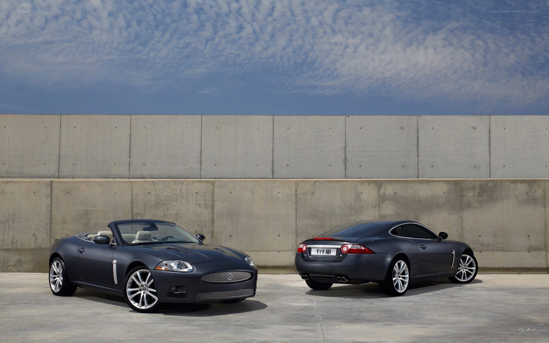 Jaguar XK cars side by side