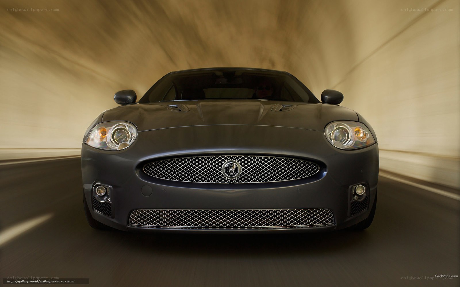 Jaguar XK in tunnel