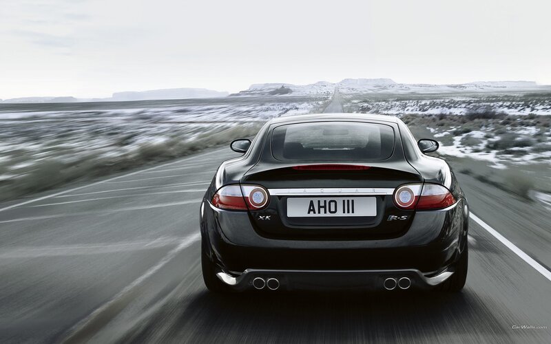 Jaguar XK R-S driving on road