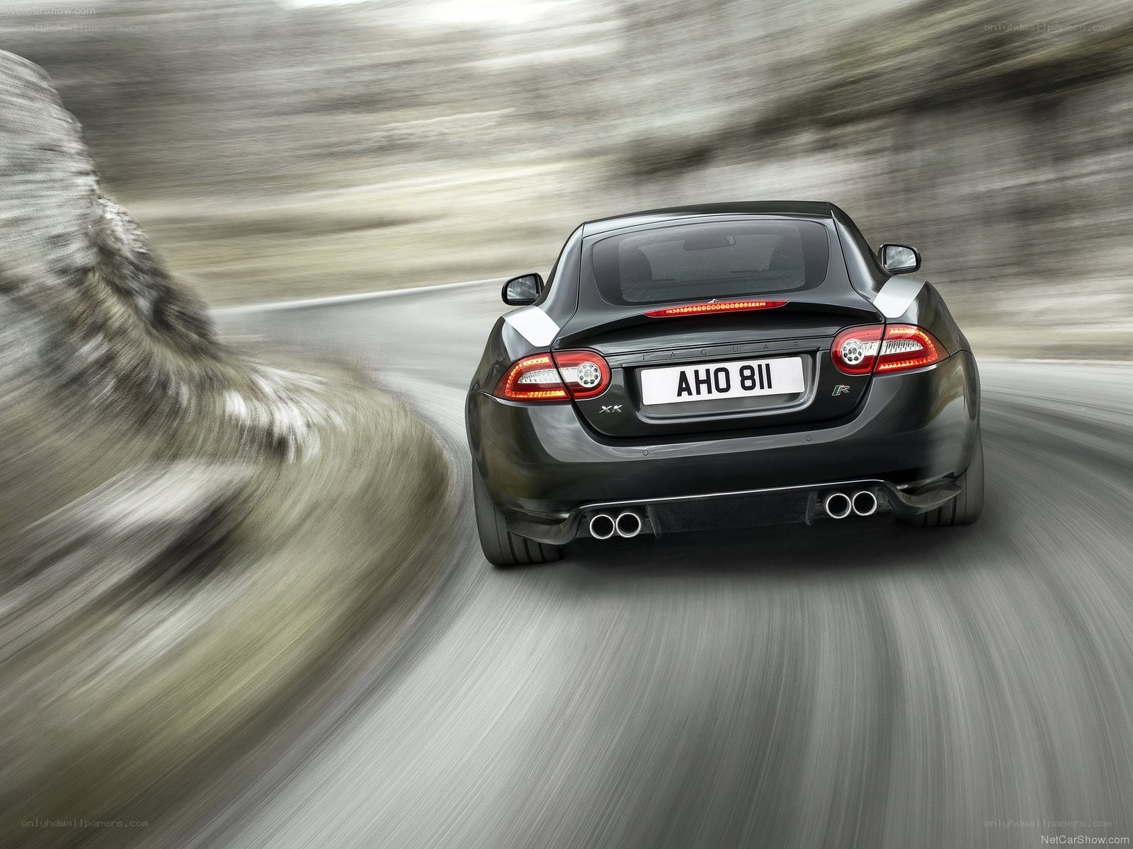 Jaguar XKR in motion