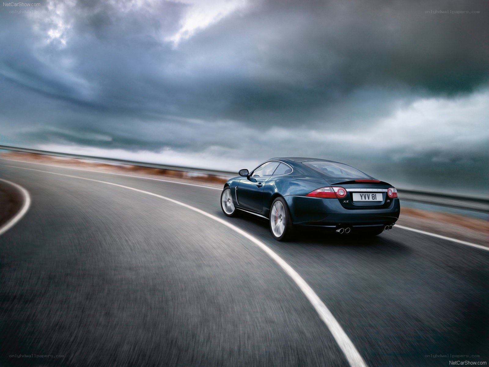 Jaguar XKR in motion