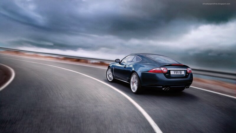 Jaguar XKR on a winding road