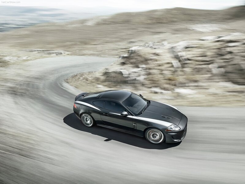 Jaguar XKR-S on a winding road