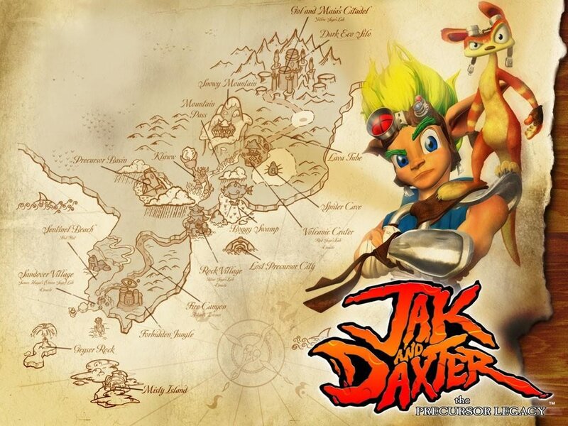 Jak and Daxter map art