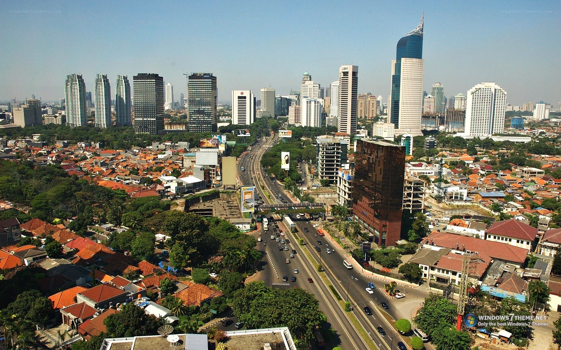Jakarta city skyline view