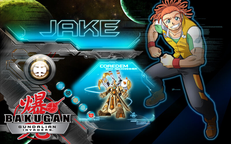 Jake and Coredem from Bakugan