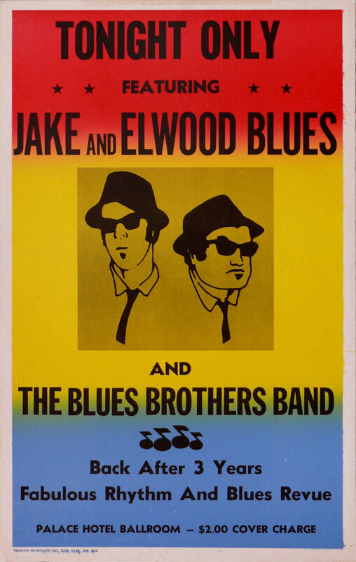 Jake and Elwood Blues concert poster