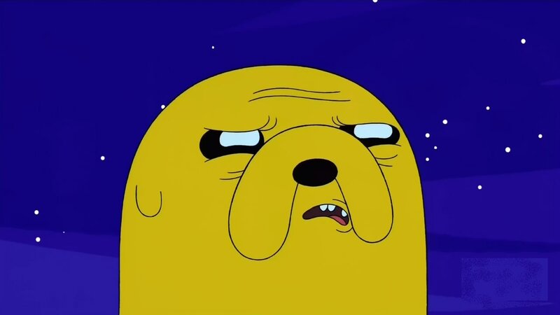 Jake the Dog looking sad