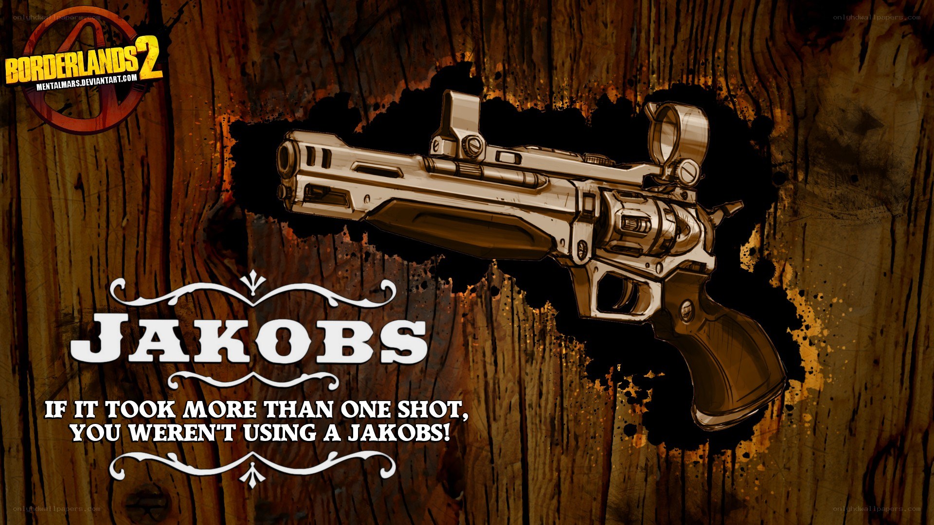 Jakobs Revolver from Borderlands 2